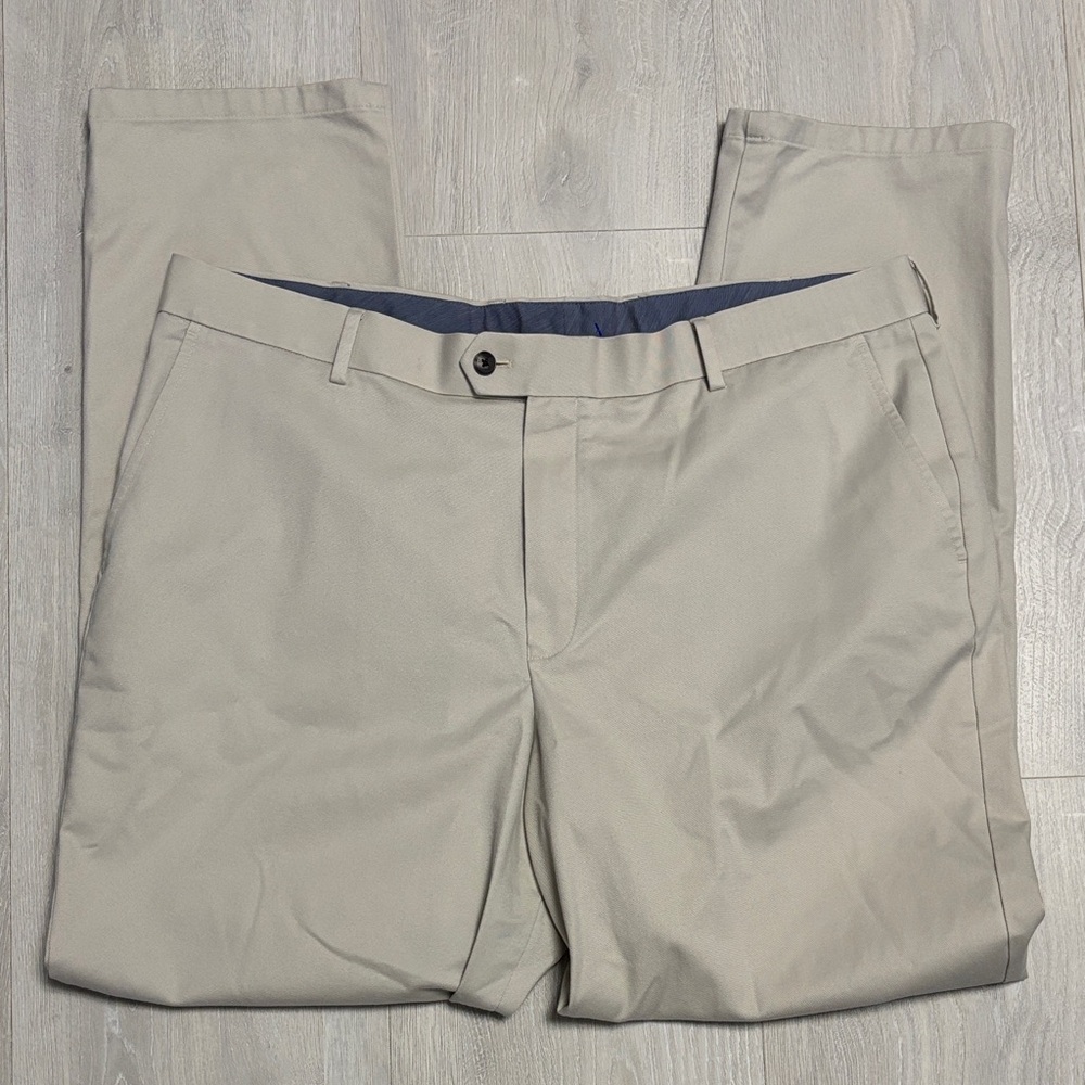 🔥BUNDLESALE Mens 40/32 Charles Tyrwhitt Stretch Light Tan Chinos Khaki Pants